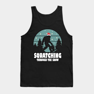 Squatching Through The Snow -  Bigfoot Tank Top